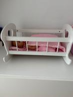 Houten poppen bed, Kinderen en Baby's, Speelgoed | Poppen, Ophalen, Gebruikt, Overige typen