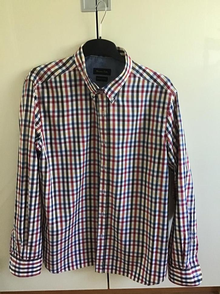 Overhemd XXL Massimo Dutti finest fabric (dik) katoen als NW, Kleding | Heren, Overhemden, Zo goed als nieuw, Overige halswijdtes