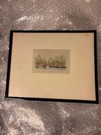 Zeefdruk Gouda 1880, Franse Kunstenaar, Antiek en Kunst, Kunst | Etsen en Gravures, Ophalen