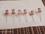 6 speldjes Pep Stripfiguur, Verzamelen, Speldjes, Pins en Buttons, Ophalen of Verzenden, Zo goed als nieuw