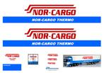 Vrachtauto decal 1:50 Nor-Cargo transport Noorwegen type1, Hobby en Vrije tijd, Modelauto's | 1:50, Verzenden, Nieuw, Bus of Vrachtwagen