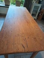 Eiken tafel, Huis en Inrichting, Tafels | Eettafels, Ophalen, Gebruikt, Rechthoekig, 50 tot 100 cm