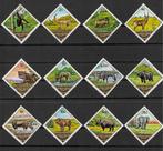 Guinee Michel 717 A-728 A gestempeld DIEREN, Postzegels en Munten, Postzegels | Afrika, Guinee, Ophalen of Verzenden, Gestempeld