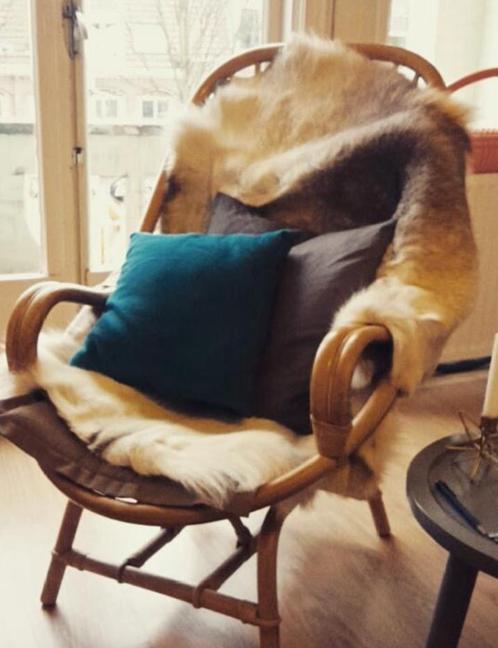 Rotan / Rieten stoel, Huis en Inrichting, Stoelen, Gebruikt, Eén, Riet of Rotan, Bruin, Ophalen