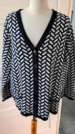 Blauw wit vest mt 48, Verzenden, Zo goed als nieuw, Blauw, Trui of Vest