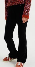 Mooie zwarte WE flared velvet rib stretch pant maat 164., Broek, Zo goed als nieuw, WE Fashion, Verzenden