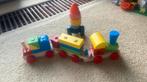 Vrolijke houten trein hema veel gekleurde bouwblokken, Ophalen of Verzenden, Zo goed als nieuw