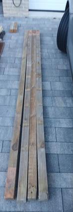 4 Schuttingpalen 65x65mm - 2,70 meter lang, Ophalen, Gebruikt, 250 cm of meer, Palen