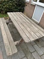 Picknick tafel inklapbaar bankjes, Tuin en Terras, Picknicktafels, Gebruikt, Ophalen of Verzenden, Inklapbaar, Rechthoekig