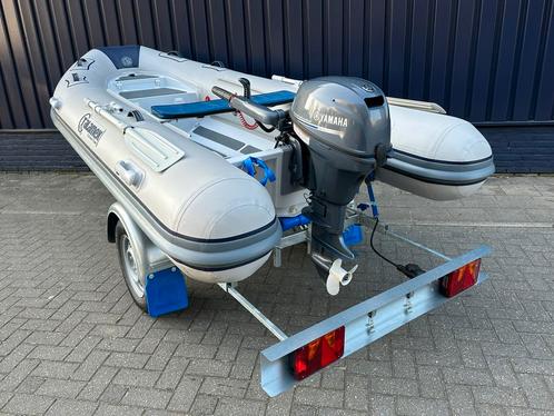Rubberboot complete set z.g.a.n., Watersport en Boten, Rubberboten, Zo goed als nieuw, Overige merken, Aluminium, Minder dan 70 pk