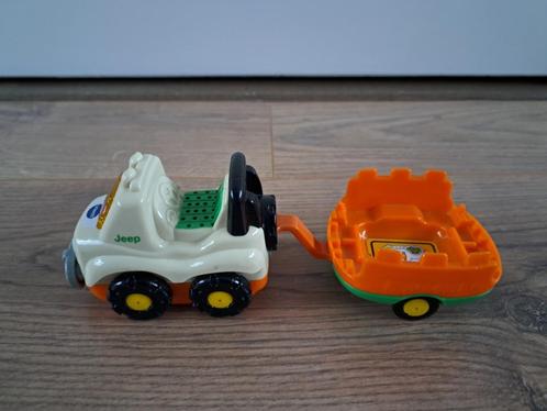 Vtech Toet Toet Auto's - Jimmy Jeep met aanhanger, Kinderen en Baby's, Speelgoed | Vtech, Gebruikt, 2 tot 4 jaar, Ophalen of Verzenden
