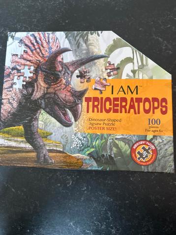 Triceratops Puzzel - 100 Stukjes beschikbaar voor biedingen