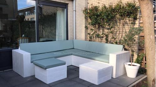 Douglashout douglas lounge hoekbank gratis hocker, Tuin en Terras, Tuinsets en Loungesets, Nieuw, Loungeset, Steigerhout, Verzenden