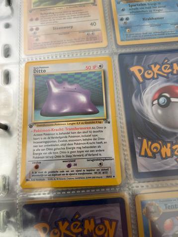 Ditto Fossil 1st Edition Pokémonkaart beschikbaar voor biedingen