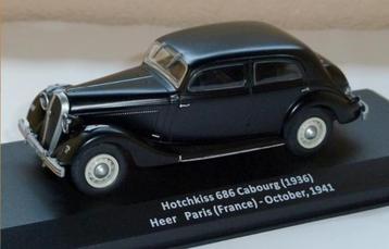 Hotchkiss 686 schaal 1/43 VOITURES Militaires WO II # 83 beschikbaar voor biedingen