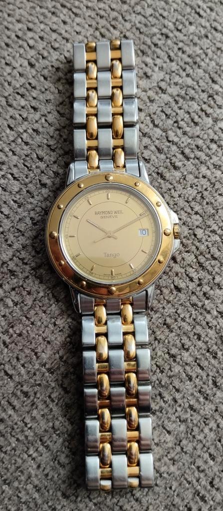 Raymond Weil Tango Polshorloge, Sieraden, Tassen en Uiterlijk, Horloges | Heren, Gebruikt, Overige merken, Staal, Ophalen of Verzenden