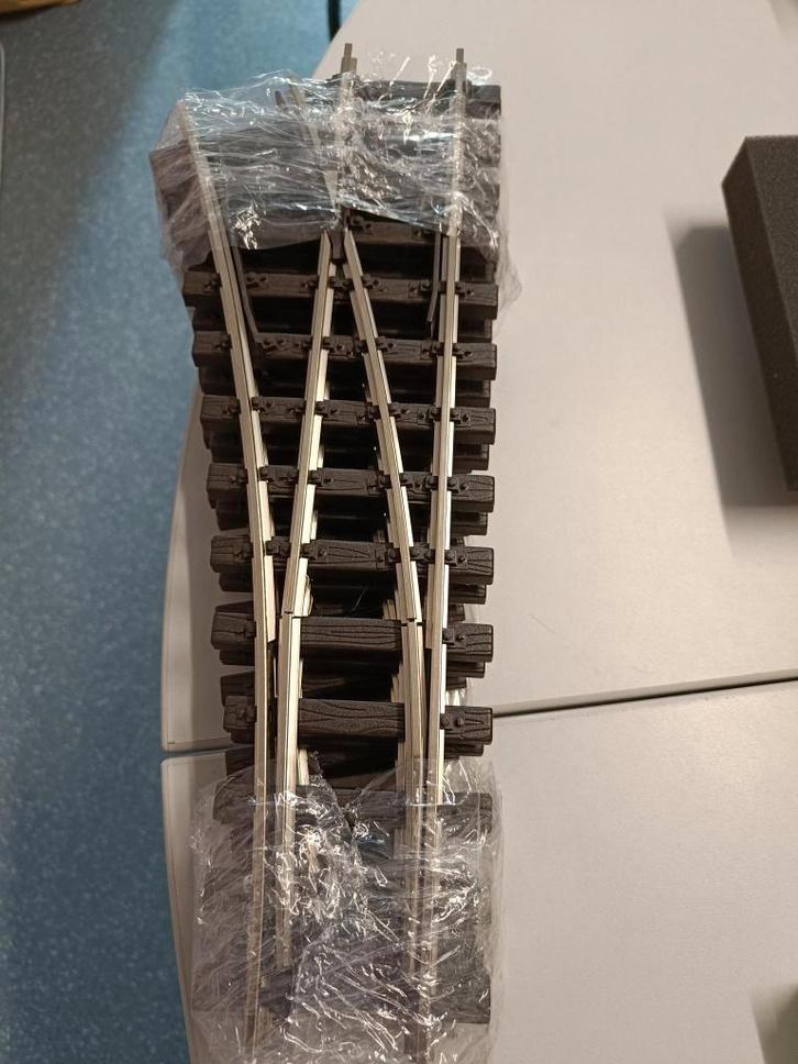 NIEUW Spoor G Vernikkelde wissel NIEUW, Hobby en Vrije tijd, Modeltreinen | Overige schalen, Nieuw, Rails, Gelijkstroom, Overige merken