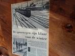 Artikel over de Nederlandse spoorwegen klaar voor de winter, Ophalen of Verzenden, Zo goed als nieuw, Trein, Boek of Tijdschrift