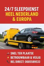 🚘🚨Goedkoopste Sleepdienst 24/7 – Heel NL & Europa🚨, Ophalen of Verzenden