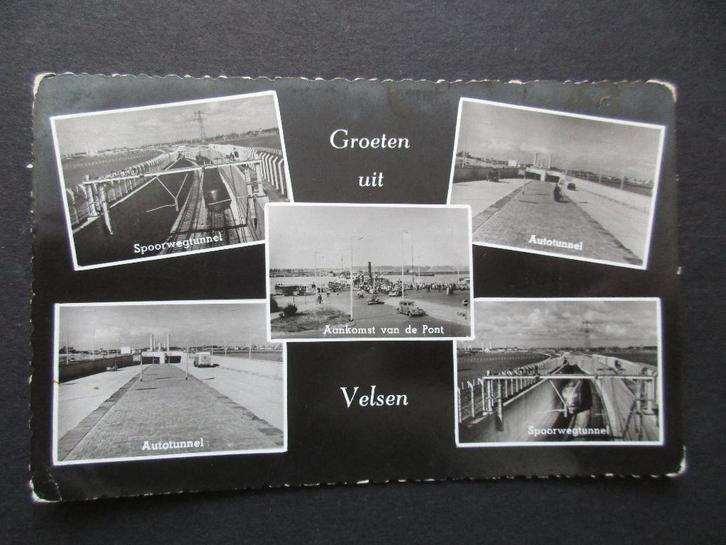 VE70 Velsen - Groeten uit Velsen, Verzamelen, Ansichtkaarten | Nederland, Ongelopen, Noord-Holland, Voor 1920, Ophalen of Verzenden