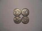 4 munten Oost Duitsland DDR 10,5 pfennig 1948/1953, Ophalen of Verzenden, Duitsland, Setje