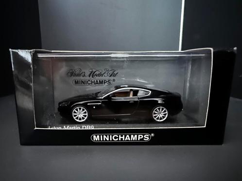 Aston Martin DB9 1:43 - 2003 - Black, Hobby en Vrije tijd, Modelauto's | 1:43, Nieuw, Auto, MiniChamps, Ophalen of Verzenden
