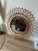 Rotan spiegel Xenos, Minder dan 50 cm, Rond, Ophalen of Verzenden, Zo goed als nieuw