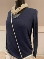 Donkerblauwe Trui met Fijne Glimmertjes, Ophalen of Verzenden, Zo goed als nieuw, Maat 38/40 (M), Blauw