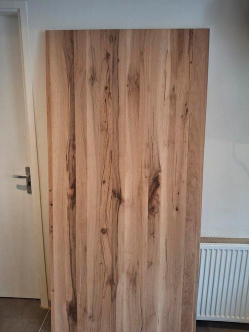Massief eiken tafelblad (200x98x3), Doe-het-zelf en Verbouw, Hout en Planken, Nieuw, Plank, Eiken, Minder dan 200 cm, 25 tot 50 mm