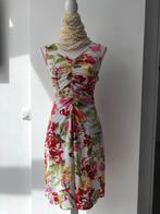 Als Nieuw K-Design jurk wit rood groen l xl 40 42, K-design, Verzenden, Maat 42/44 (L), Nieuw