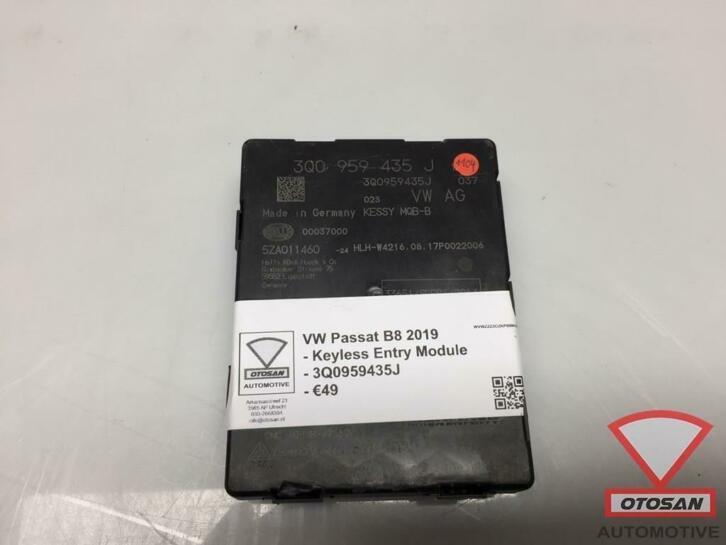 vw passat b8 2019 keyless entry module 3q0959435j, Auto-onderdelen, Elektronica en Kabels, Volkswagen, Gebruikt, Ophalen of Verzenden