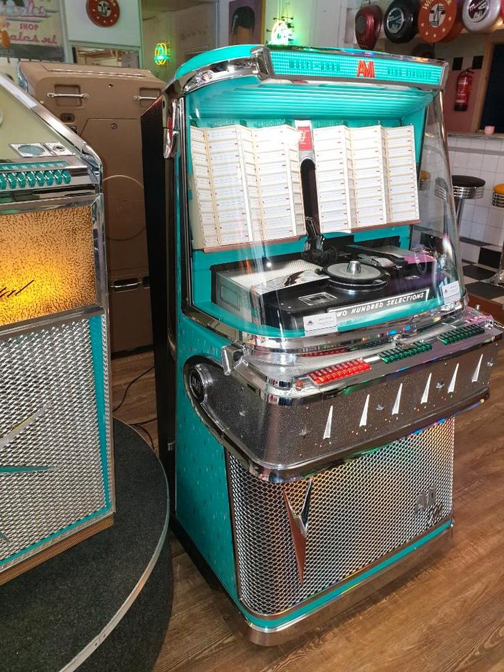 Ami i 200E green, Verzamelen, Automaten | Jukeboxen, Zo goed als nieuw, Ami, 1950 tot 1960, Met singles, Ophalen