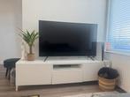 IKEA Besta TV Meubel wit met glasplaat, Ophalen, Gebruikt, 25 tot 50 cm, Minder dan 100 cm