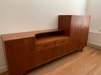 Vintage teak sideboard / highboard – jaren ’60, Huis en Inrichting, Kasten | Dressoirs, Ophalen, Gebruikt, Teakhout, Scandinavisch
