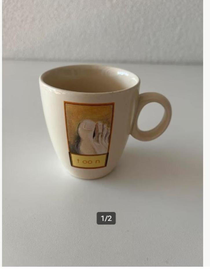 C1000 Koffiebeker - “toon”, Huis en Inrichting, Keuken | Servies, Zo goed als nieuw, Kop(pen) en/of Schotel(s), Overige stijlen