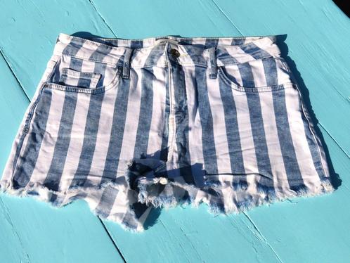 ANTI BLUE Blauw/Wit Gestreepte Korte Broek/Shorts XL 42, Kleding | Dames, Spijkerbroeken en Jeans, Zo goed als nieuw, W33 - W36 (confectie 42/44)
