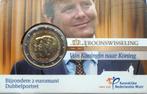Nederland 2 euro 2013 (UNC, troonwisseling coincard), Ophalen of Verzenden, Koningin Beatrix, Euro's