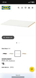IKEA Komplement Plank Wit 75x58cm, Ophalen, Zo goed als nieuw, Overige materialen, Minder dan 20 mm