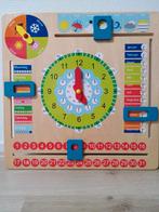 Houten kalenderklok, Ophalen of Verzenden, Gebruikt