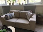 Twee persoons bank beige, Ophalen, Tweepersoons, 75 tot 100 cm, Zo goed als nieuw