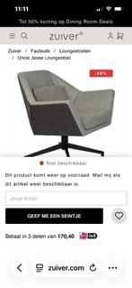 Zuiver! Fauteuil draaibaar! Grijstinten/ antraciet, Huis en Inrichting, Fauteuils, Ophalen, Gebruikt, 75 tot 100 cm, Metaal