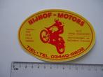 sticker Oud TIEL Motorcross Nijhoff motors winkel retro, Verzamelen, Verzenden