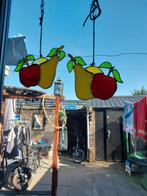 Glas in lood koper raamhanger fruit vintage retro  glaskunst, Ophalen of Verzenden, Huis en Inrichting