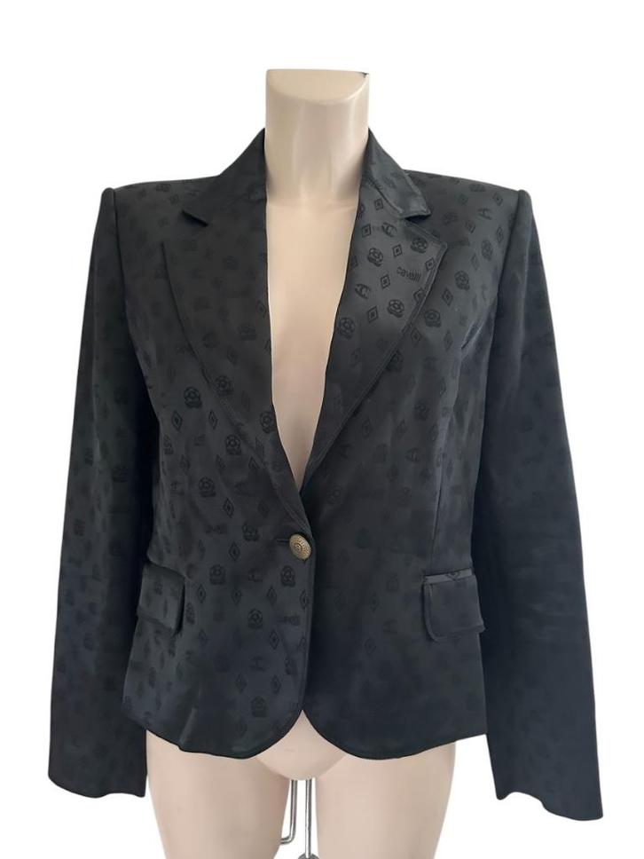 Just Cavalli blazer L, Kleding | Dames, Jasjes, Kostuums en Pakken, Zo goed als nieuw, Zwart, Ophalen of Verzenden