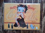 metalen reclame bord Betty Boop Coca Cola, Ophalen of Verzenden, Nieuw, Reclamebord