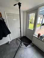 Super hoog statief met fluidhead (214cm), Instrumentstandaard, Zo goed als nieuw, Ophalen