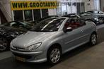 Peugeot 206 CC 1.6-16V Airco, Stuurbekrachtiging (bj 2003), 47 €/maand, Te koop, Zilver of Grijs, Geïmporteerd