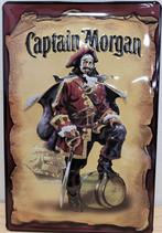 Captain Morgan whiskey relief reclamebord van metaal wandbor