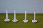 4 Vintage Deens design kandelaars porselein Ø4cm merk PLA, Antiek en Kunst, Ophalen of Verzenden, Overige materialen