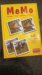 Memo Memory spel, Een of twee spelers, Ophalen of Verzenden, Zo goed als nieuw, Puzzle Pleasure